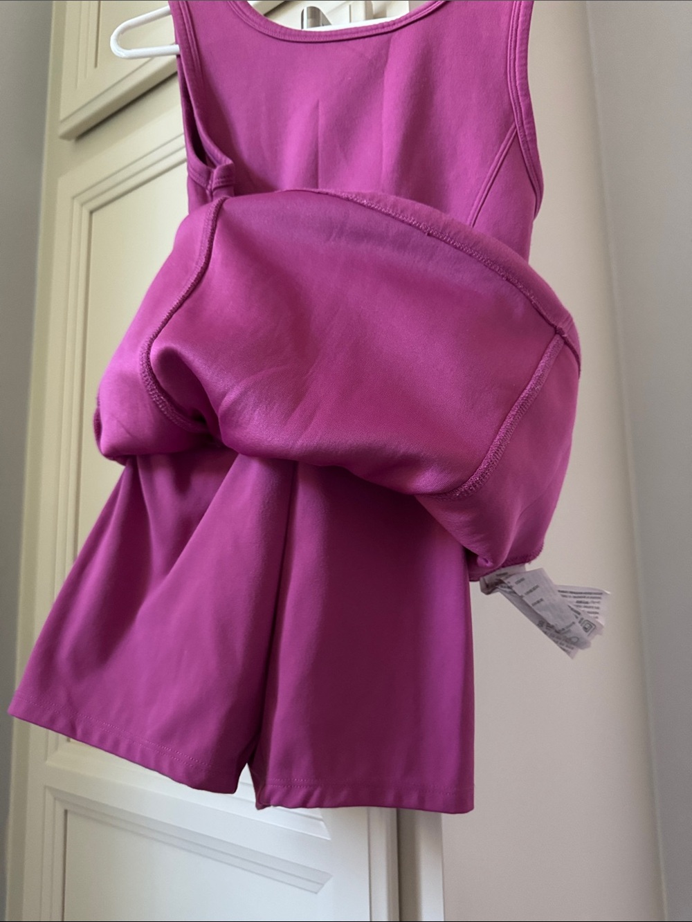 abercrombie kids dark Pink Crewneck jump suit with attached shorts - Picture 3 of 5